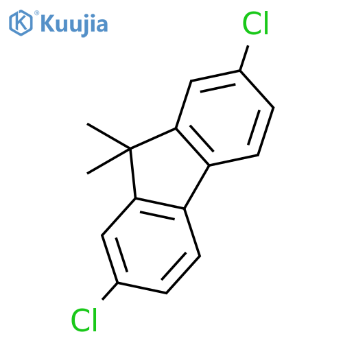 9H-FLUORENE, 2,7-DICHLORO-9,9-DIMETHYL- structure