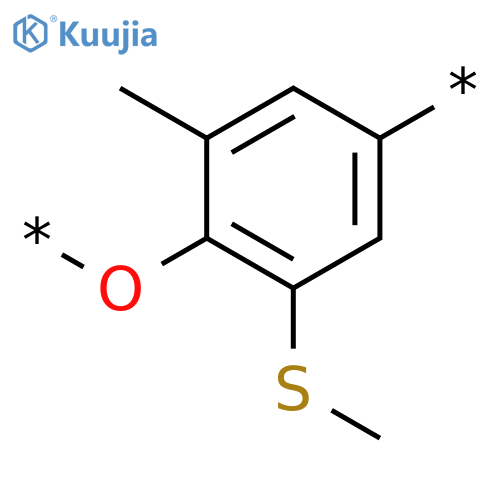 POLY[OXY[2-METHYL-6-(METHYLTHIO)-1,4-PHENYLENE]] structure