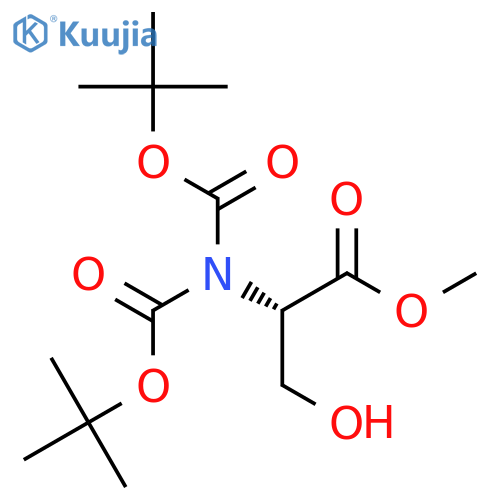 L-SERINE, N,N-BIS[(1,1-DIMETHYLETHOXY)CARBONYL]-, METHYL ESTER structure