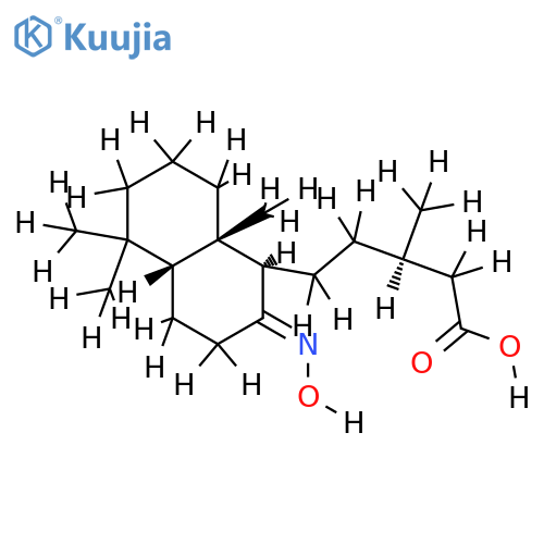 8-Hydroxyimino-20-nor-enantio-labdan-15-saeure structure