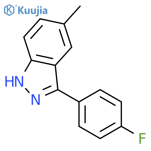 3-(4-fluorophenyl)-5-methyl-1H-indazole structure