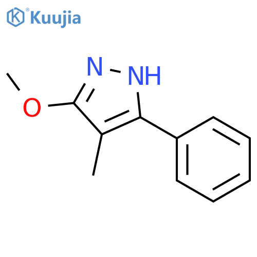 1H-PYRAZOLE, 3-METHOXY-4-METHYL-5-PHENYL- structure