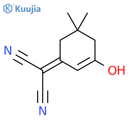 Propanedinitrile, (3-hydroxy-5,5-dimethyl-2-cyclohexen-1-ylidene)- structure