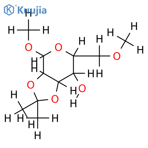 Methyl glycoside,2,3-O-isopropylidene,6-Me-Talose, structure