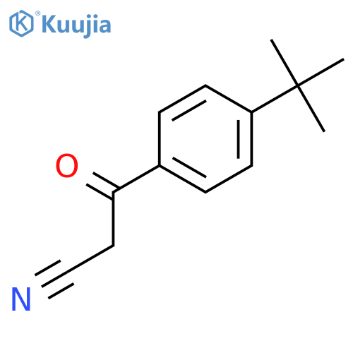 3-(4-tert-butylphenyl)-3-oxopropanenitrile structure
