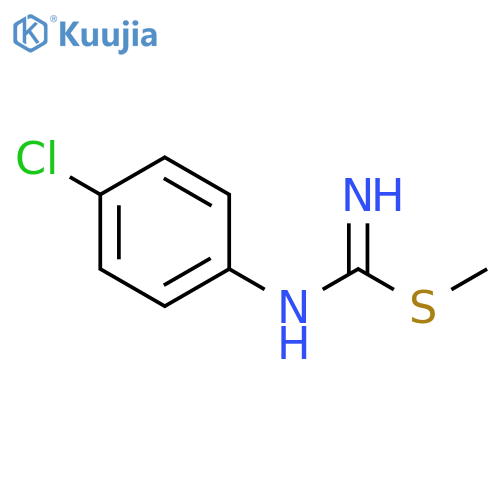 Carbamimidothioic acid, (4-chlorophenyl)-, methyl ester structure