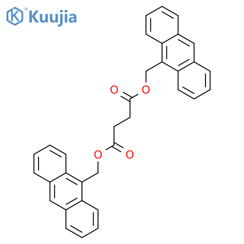 BUTANEDIOIC ACID, BIS(9-ANTHRACENYLMETHYL) ESTER structure