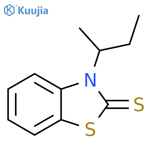 2(3H)-Benzothiazolethione,3-(1-methylpropyl)- structure