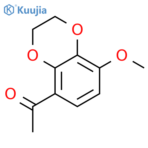 Ethanone, 1-(2,3-dihydro-8-methoxy-1,4-benzodioxin-5-yl)- structure