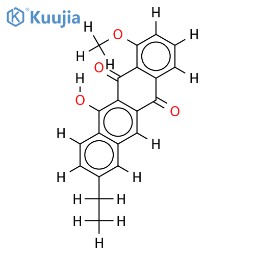 1-Me ether-8-Ethyl-1,11-dihydroxy-5,12-naphthacenedione structure