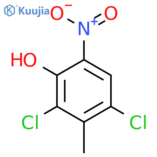 2,4-Dichloro-3-methyl-6-nitrophenol structure