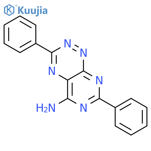 Pyrimido[5,4-e]-1,2,4-triazin-5-amine,3,7-diphenyl- structure
