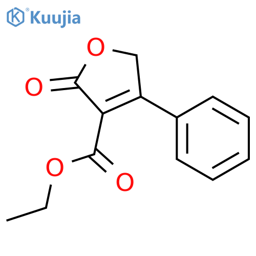 3-Furancarboxylic acid, 2,5-dihydro-2-oxo-4-phenyl-, ethyl ester structure