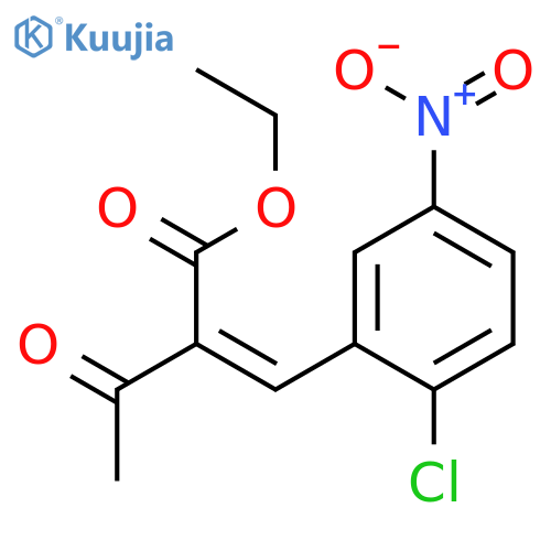 BUTANOIC ACID, 2-[(2-CHLORO-5-NITROPHENYL)METHYLENE]-3-OXO-, ETHYL ESTER structure