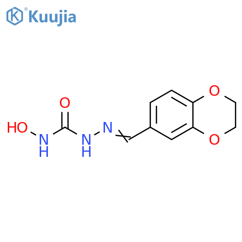 Hydrazinecarboxamide,2-[(2,3-dihydro-1,4-benzodioxin-6-yl)methylene]-N-hydroxy- structure