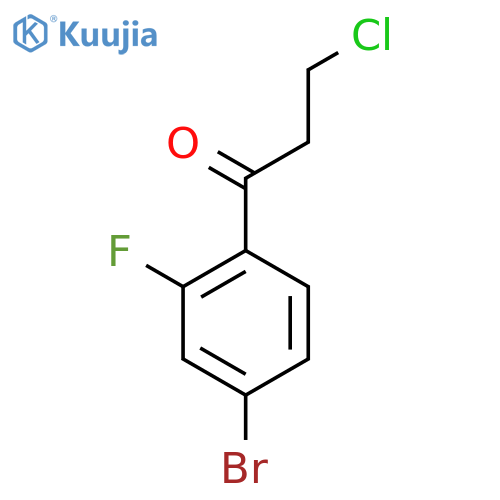 1-(4-Bromo-2-fluorophenyl)-3-chloro-1-propanone structure