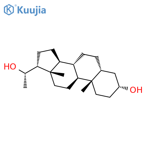Pregnane-3,20-diol, (3a,5b,17a,20S)- structure