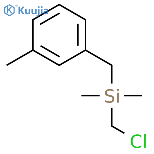 Silane, (chloromethyl)dimethyl[(3-methylphenyl)methyl]- structure