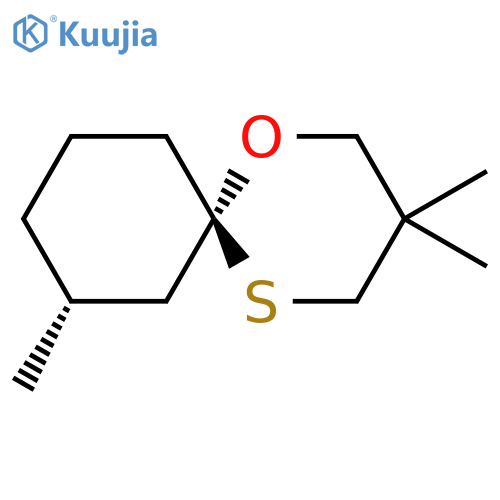 1-Oxa-5-thiaspiro[5.5]undecane, 3,3,8-trimethyl-, (6R,8R)- structure