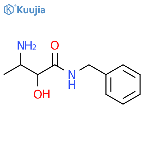 Butanamide, 3-amino-2-hydroxy-N-(phenylmethyl)- structure