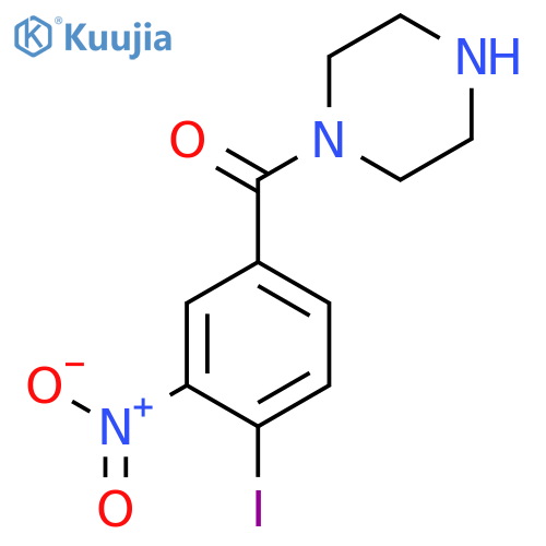 Piperazine, 1-(4-iodo-3-nitrobenzoyl)- structure