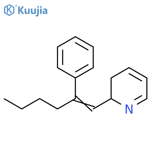 Pyridine, 2,3-dihydro-2-(2-phenyl-1-hexenyl)- structure