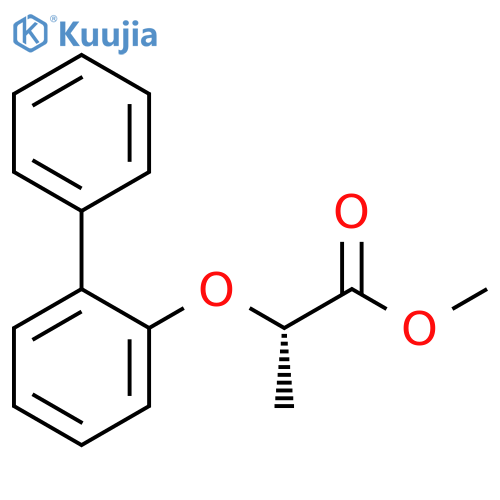 Propanoic acid, 2-([1,1'-biphenyl]-2-yloxy)-, methyl ester, (2S)- structure