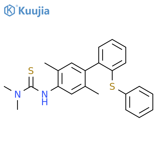 Thiourea,N'-[2,5-dimethyl-2'-(phenylthio)[1,1'-biphenyl]-4-yl]-N,N-dimethyl- structure