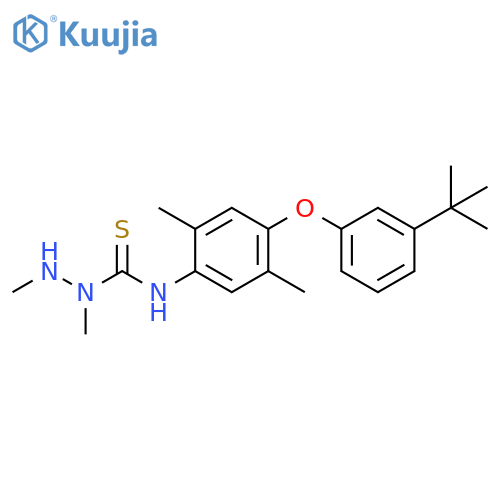 Hydrazinecarbothioamide,N-[4-[3-(1,1-dimethylethyl)phenoxy]-2,5-dimethylphenyl]-1,2-dimethyl- structure