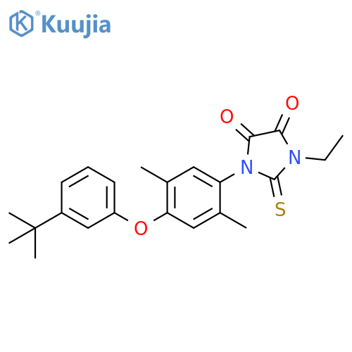 4,5-Imidazolidinedione,1-[4-[3-(1,1-dimethylethyl)phenoxy]-2,5-dimethylphenyl]-3-ethyl-2-thioxo- structure