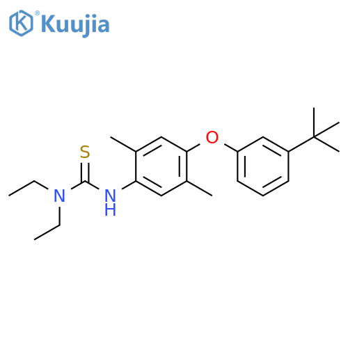 Thiourea,N'-[4-[3-(1,1-dimethylethyl)phenoxy]-2,5-dimethylphenyl]-N,N-diethyl- structure