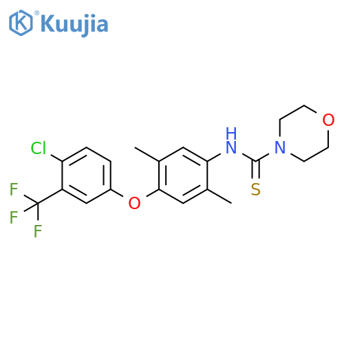 4-Morpholinecarbothioamide,N-[4-[4-chloro-3-(trifluoromethyl)phenoxy]-2,5-dimethylphenyl]- structure