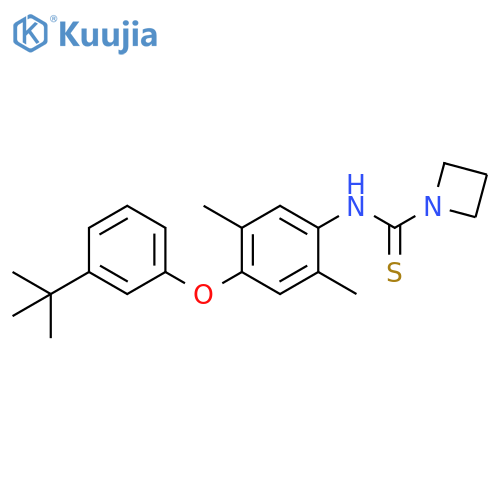 1-Azetidinecarbothioamide,N-[4-[3-(1,1-dimethylethyl)phenoxy]-2,5-dimethylphenyl]- structure