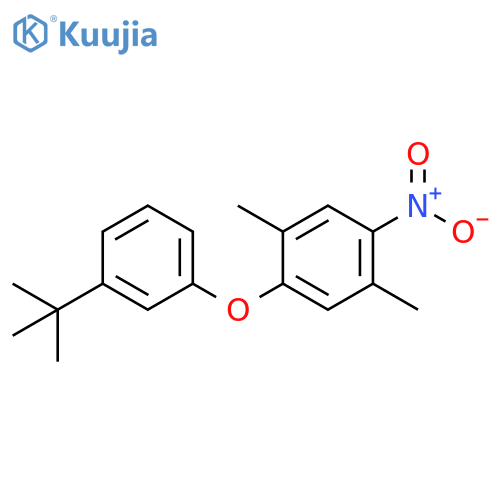 Benzene, 1-[3-(1,1-dimethylethyl)phenoxy]-2,5-dimethyl-4-nitro- structure