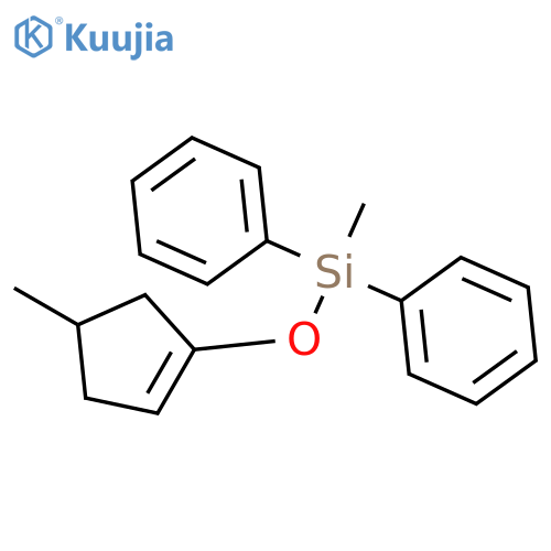 Silane, methyl[(4-methyl-1-cyclopenten-1-yl)oxy]diphenyl- structure