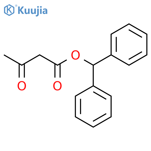 Butanoic acid, 3-oxo-, diphenylmethyl ester structure
