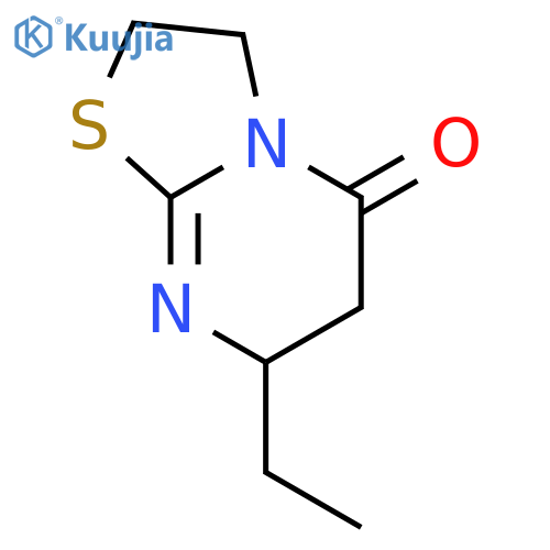 5H-Thiazolo[3,2-a]pyrimidin-5-one,7-ethyl-2,3,6,7-tetrahydro- structure