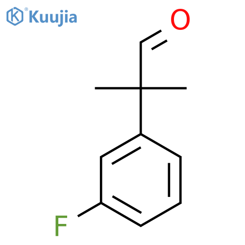 2-(3-Fluorophenyl)-2-methylpropanal structure