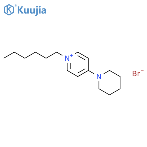 PYRIDINIUM, 1-HEXYL-4-(1-PIPERIDINYL)-, BROMIDE structure