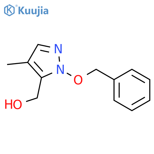 1H-PYRAZOLE-5-METHANOL, 4-METHYL-1-(PHENYLMETHOXY)- structure