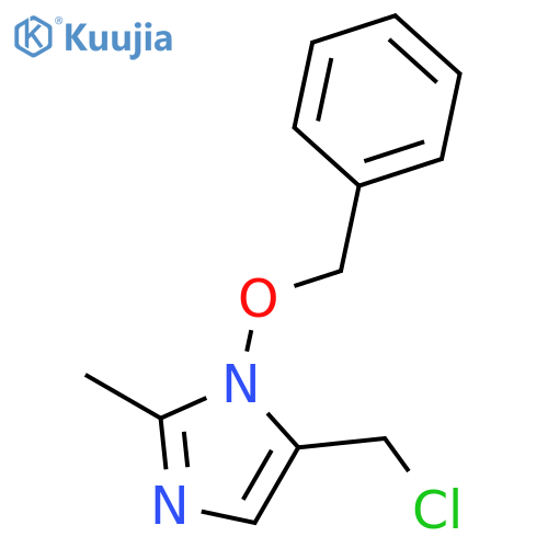 1H-Imidazole, 5-(chloromethyl)-2-methyl-1-(phenylmethoxy)- structure