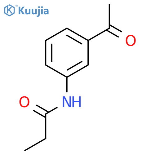 N-(3-acetylphenyl)propanamide structure