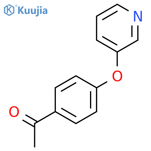 Ethanone,1-[4-(3-pyridinyloxy)phenyl]- structure