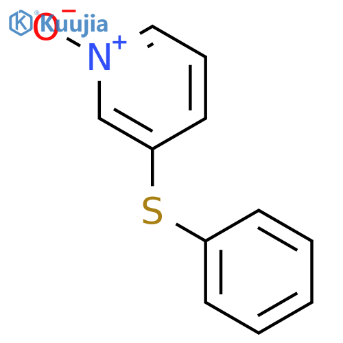 PYRIDINE, 3-(PHENYLTHIO)-, 1-OXIDE structure