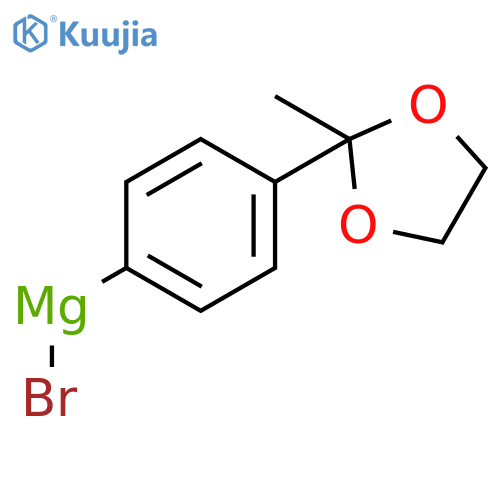 Magnesium, bromo[4-(2-methyl-1,3-dioxolan-2-yl)phenyl]- structure