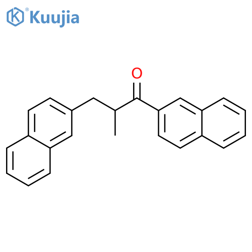 1-Propanone,2-methyl-1,3-di-2-naphthalenyl- structure