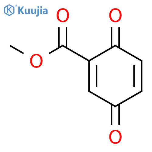 1,4-Cyclohexadiene-1-carboxylic acid, 3,6-dioxo-, methyl ester structure