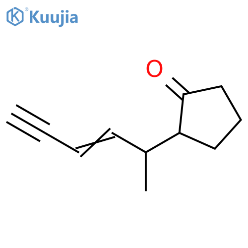 Cyclopentanone, 2-(1-methyl-2-penten-4-ynyl)- structure