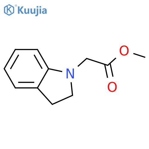 Methyl 2-(indolin-1-yl)acetate structure