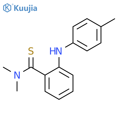 Benzenecarbothioamide, N,N-dimethyl-2-[(4-methylphenyl)amino]- structure